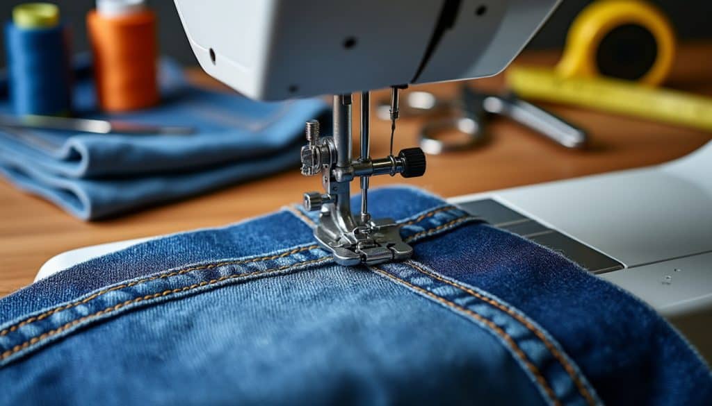 Coudre du tissu épais : aiguilles et pied adaptés
