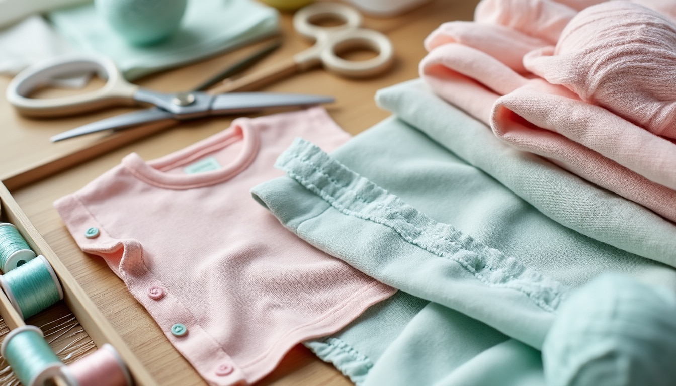 Coudre pour un bébé : matières et finitions sûres
